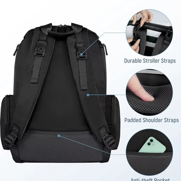 Multifunctional Dad Diaper Bag Travel Backpack Bag - Picture 4 of 5